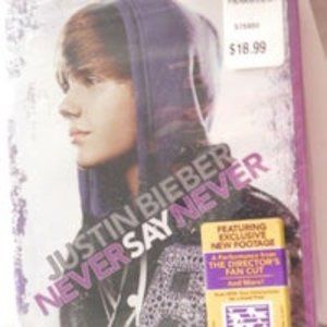 Justin Bieber Never Say Never DVD BRAND NEW